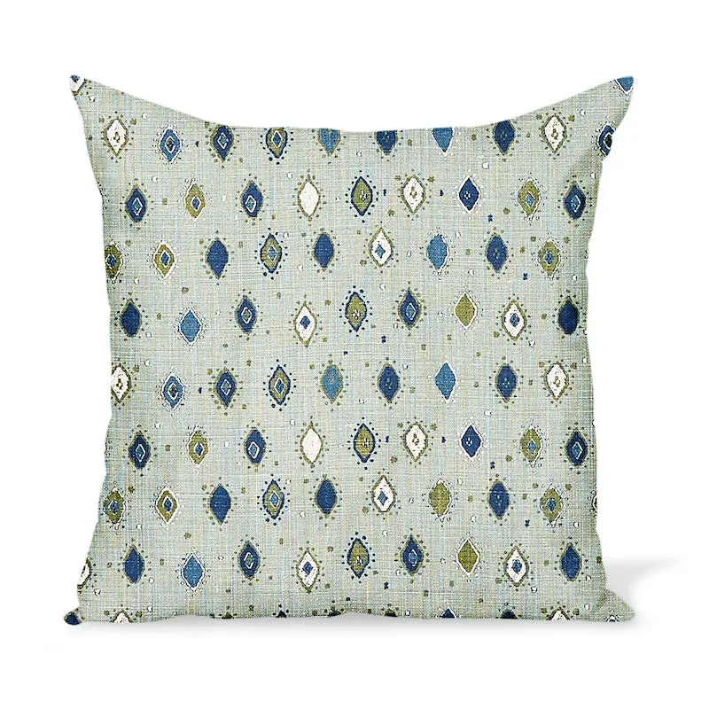 Peter Dunham Textiles Oona in Ocean/Indigo Pillow