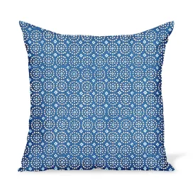 Peter Dunham Textiles Sari in Indigo Pillow