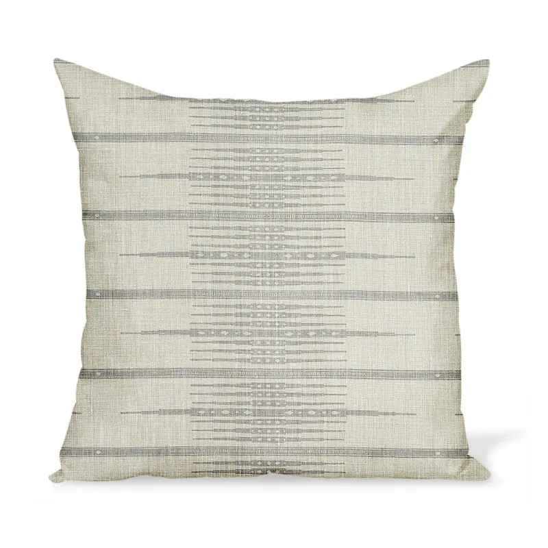 Peter Dunham Textiles Tangiers in Ash/Gray Pillow