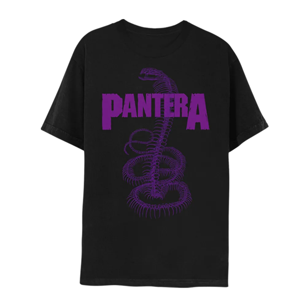 Purple Snake World Tour 2023 Black T-Shirt