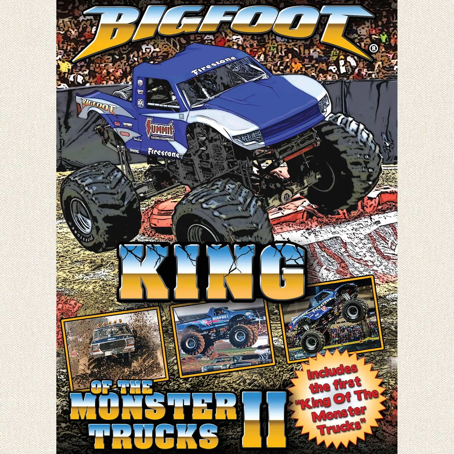 "AS IS" (Loose DVD) - BIGFOOT King Of The Monster Trucks II DVD