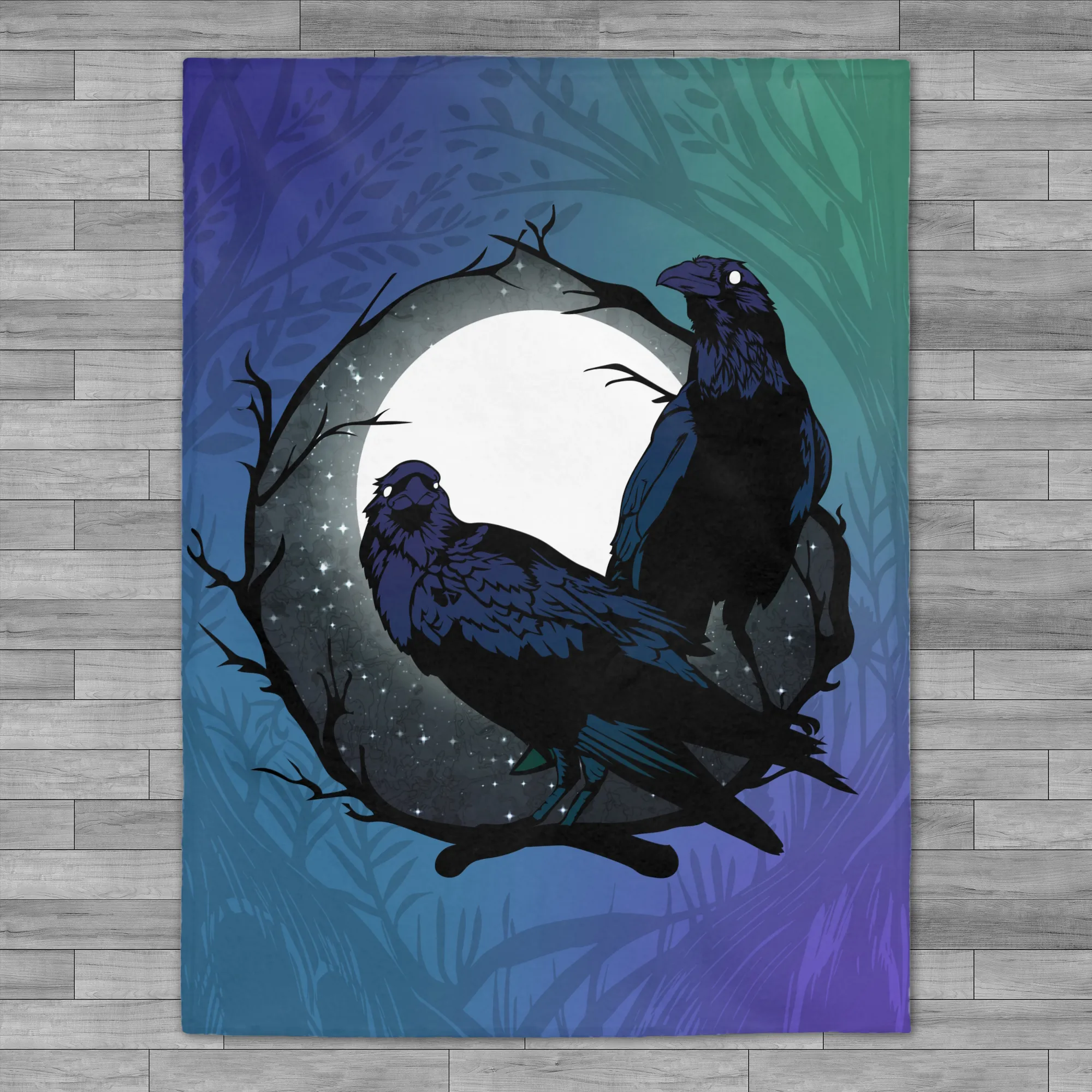 Ravens Velveteen Plush Throw Blanket