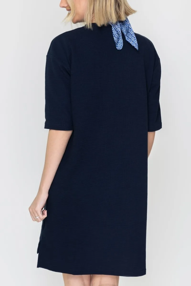 REESE DRESS (NAVY) 37"