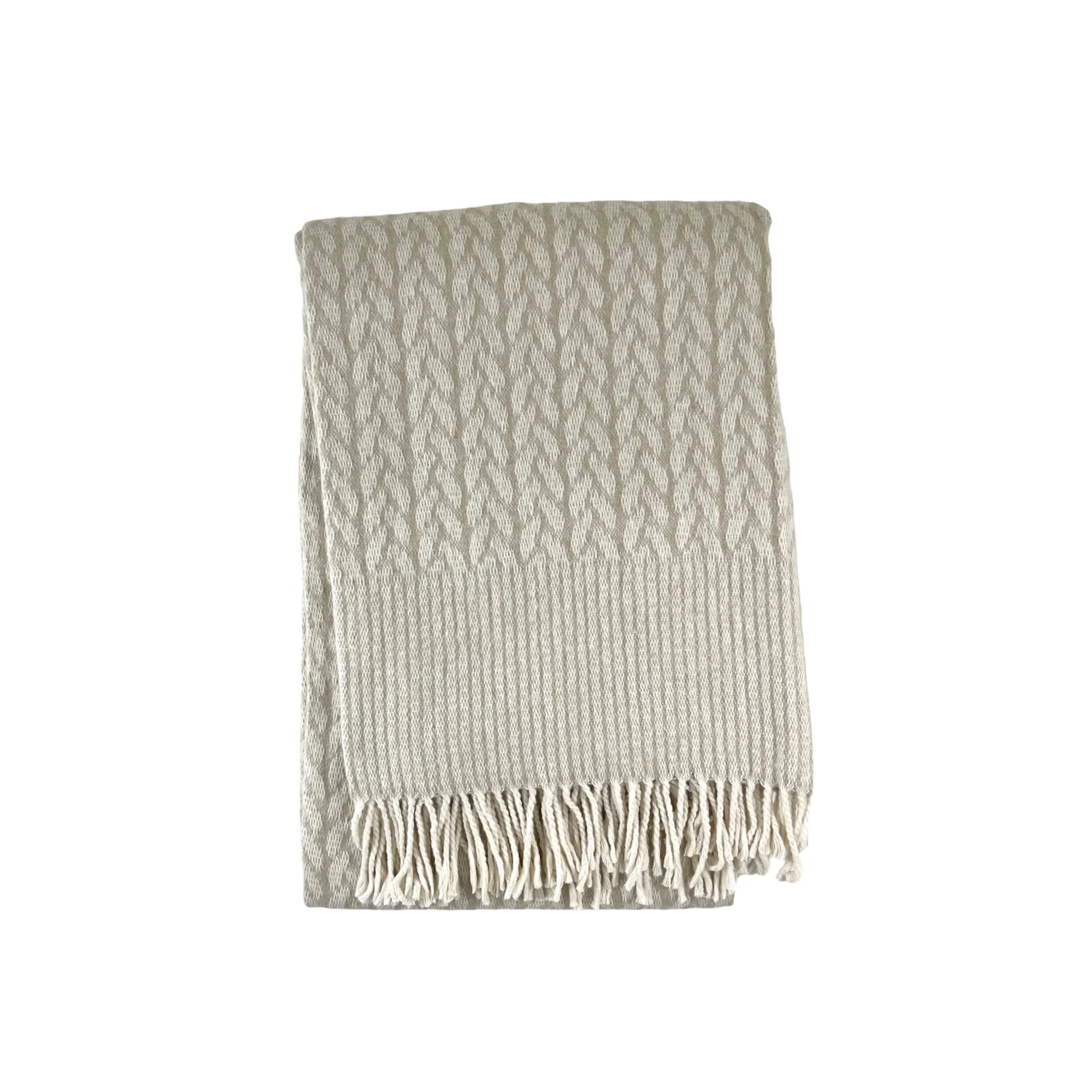 S/526 - Classic Cable with Border Pattern - 59" X 79"