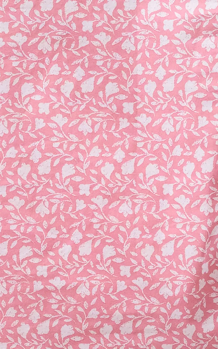 Schrank 100% Cotton Pyjama with Short Sleeve and Short Pant in Coral Leaf SK506L