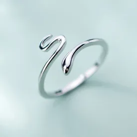 Simple Open Snake Ring