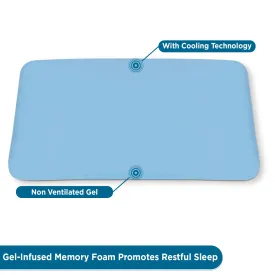 Small Gel Infused Standard Memory Foam Pillow