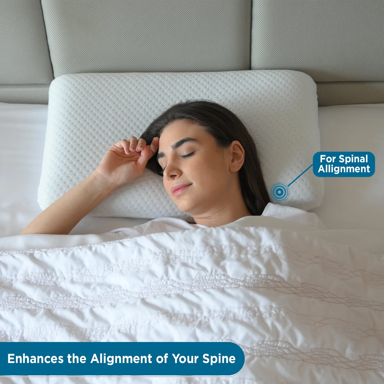 Small Gel Infused Standard Memory Foam Pillow