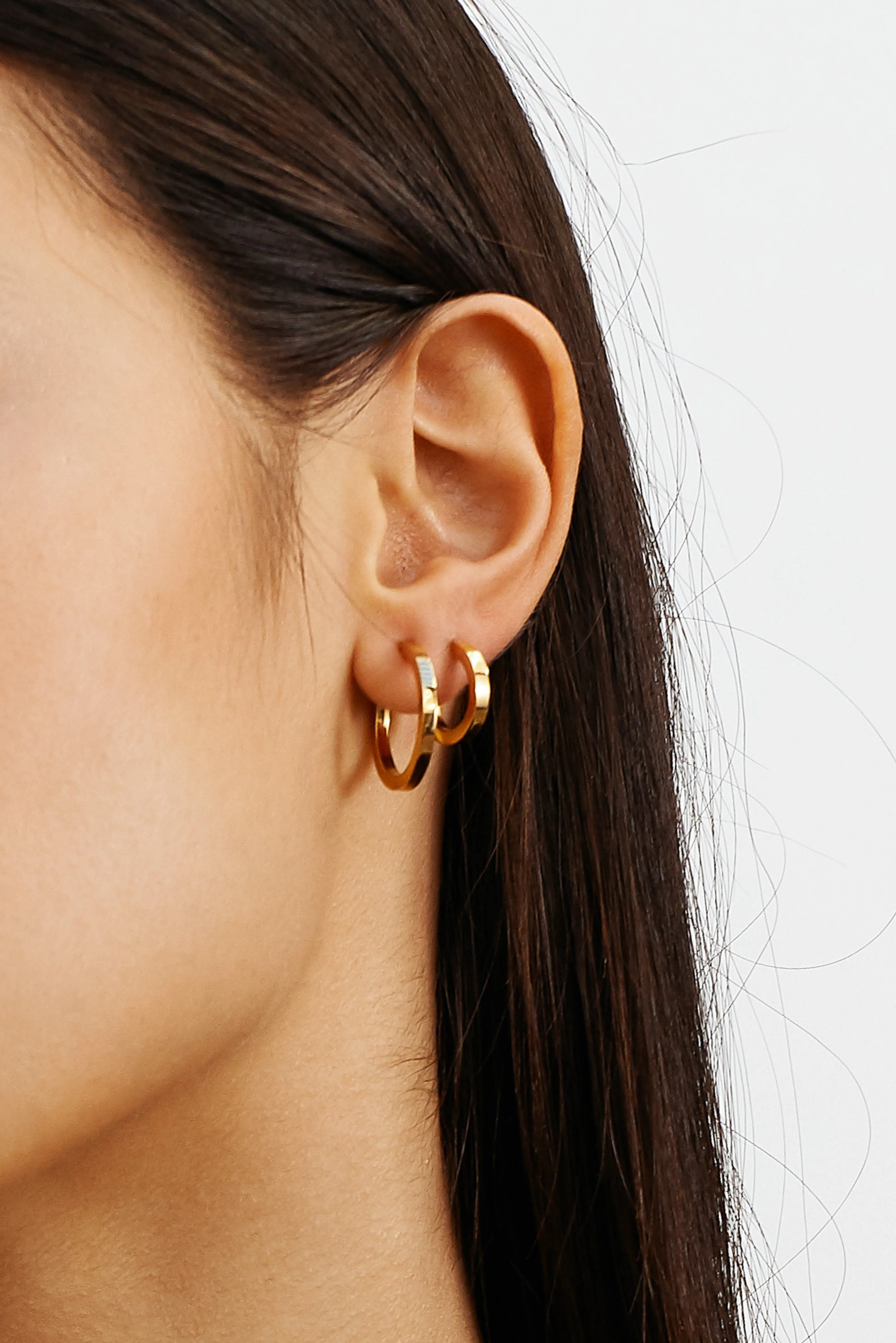 Small Simple Gold Hoops