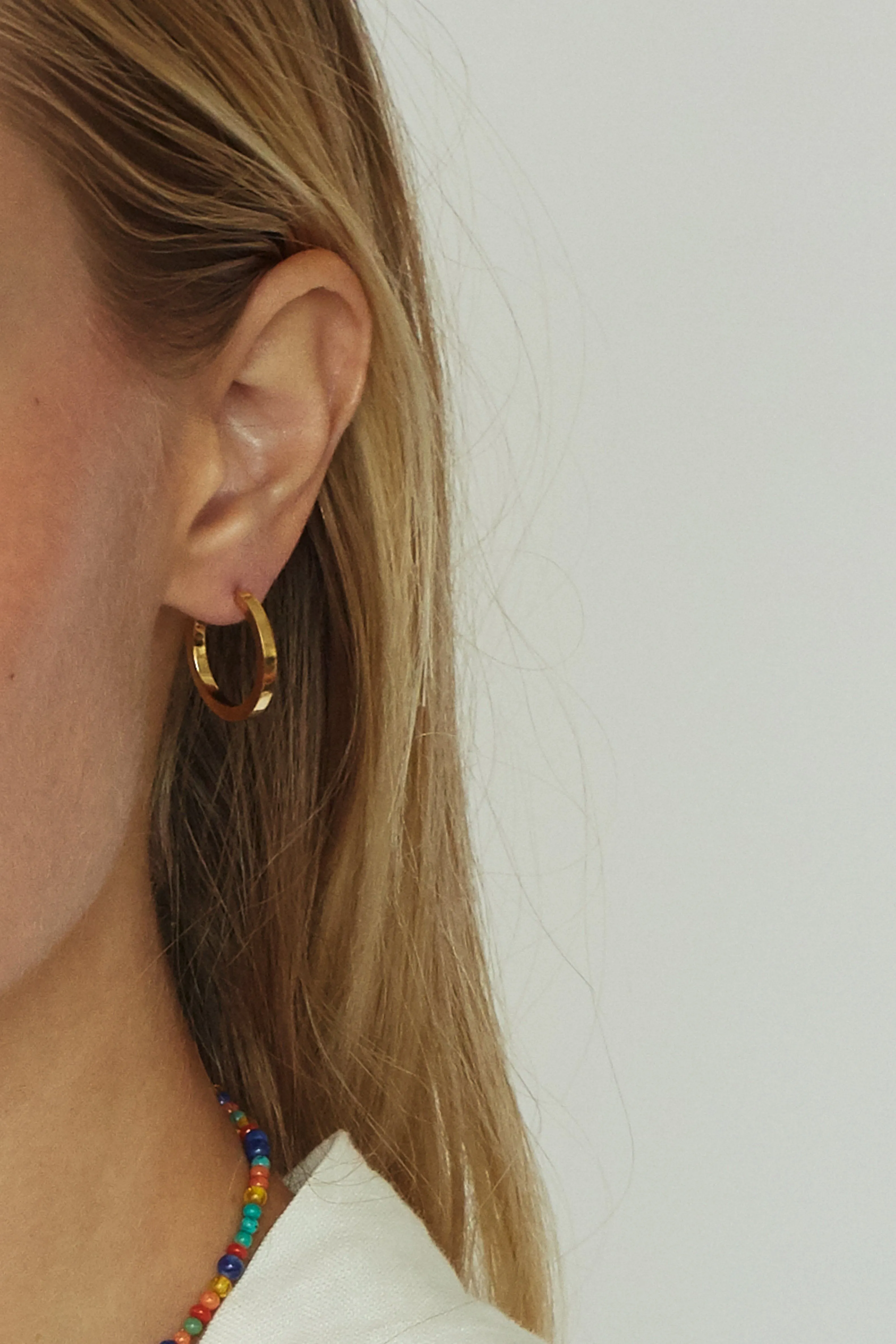 Small Simple Gold Hoops