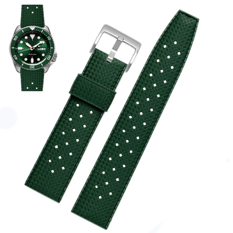 ★Special Offer★ Vintage Tropical Rubber Dive Watch Strap