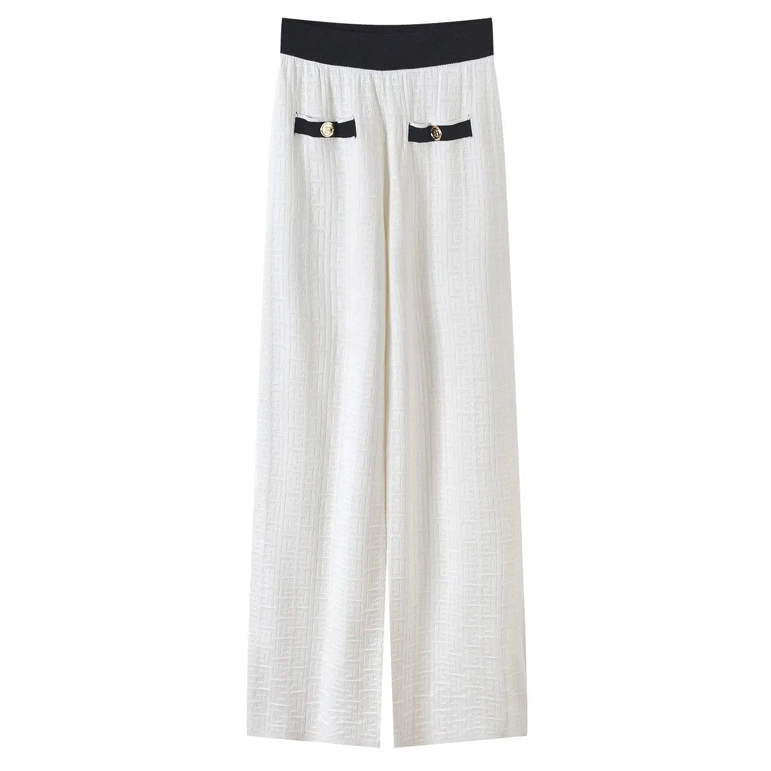 Sporty Two-Piece Wide Leg Pant Set