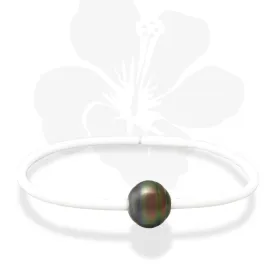 Tahitian pearl bracelet - Aloha! - BROMPE00233a