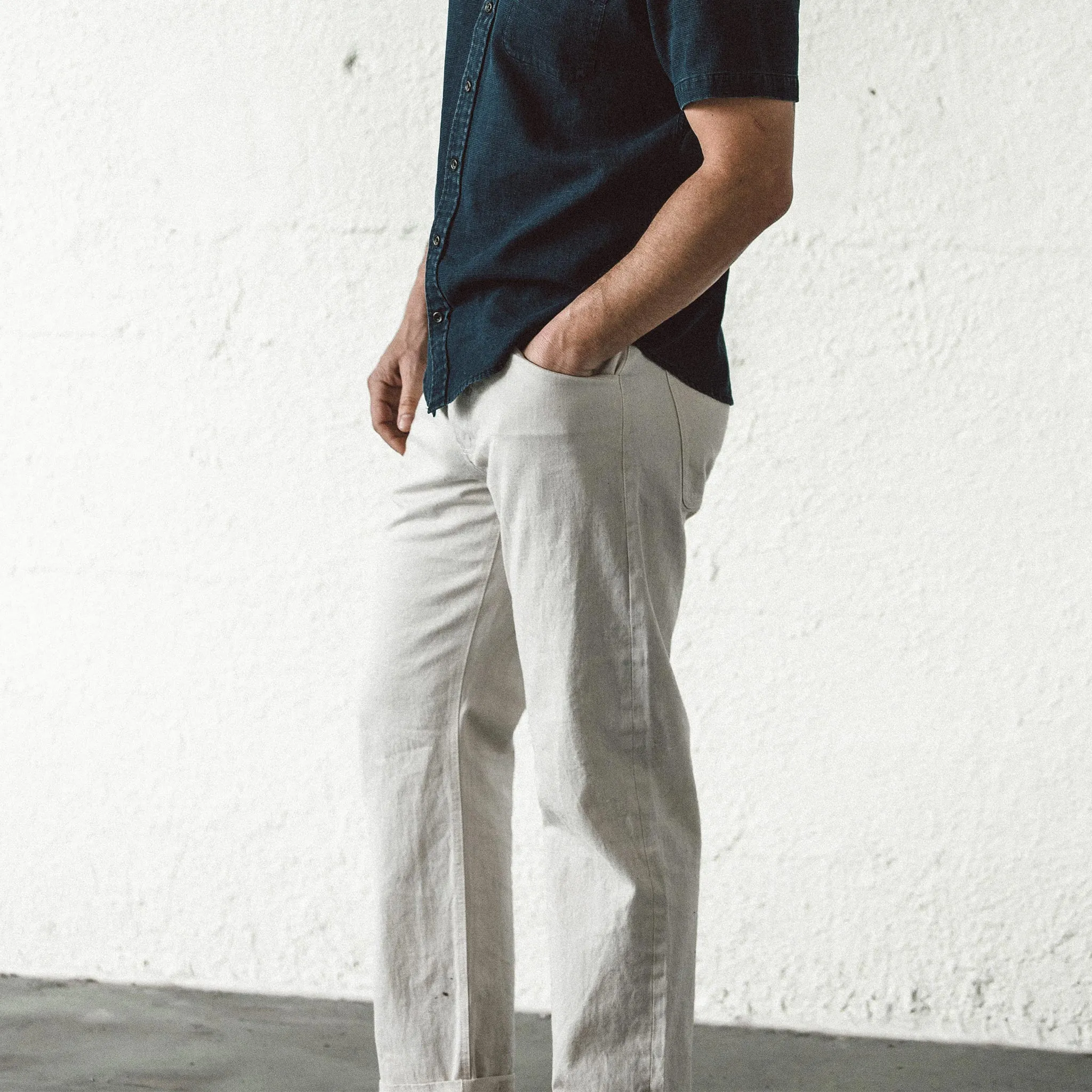 The Camp Pant in Organic Natural Selvage