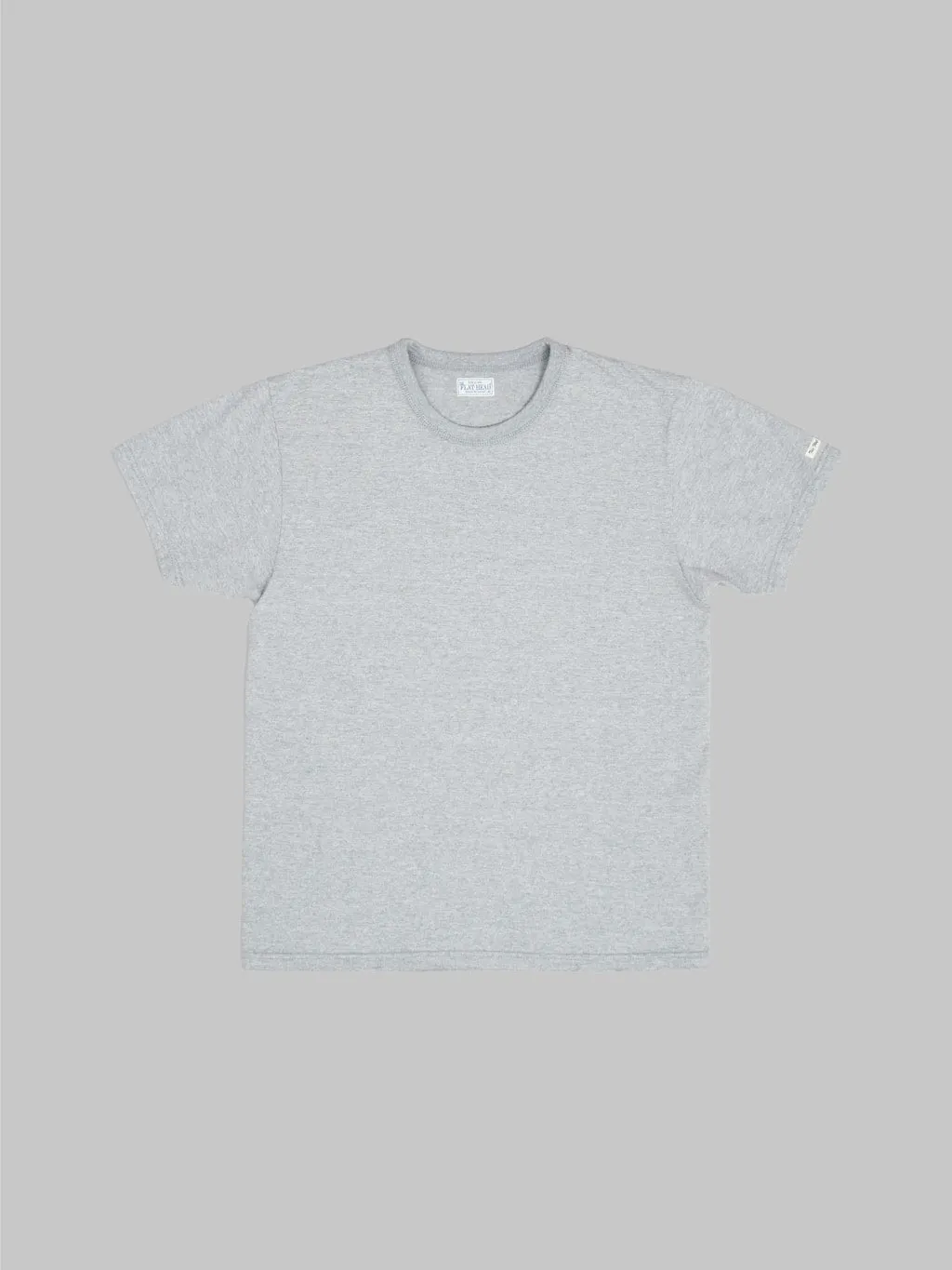 The Flat Head Loopwheeled Heavyweight Plain T-Shirt Grey