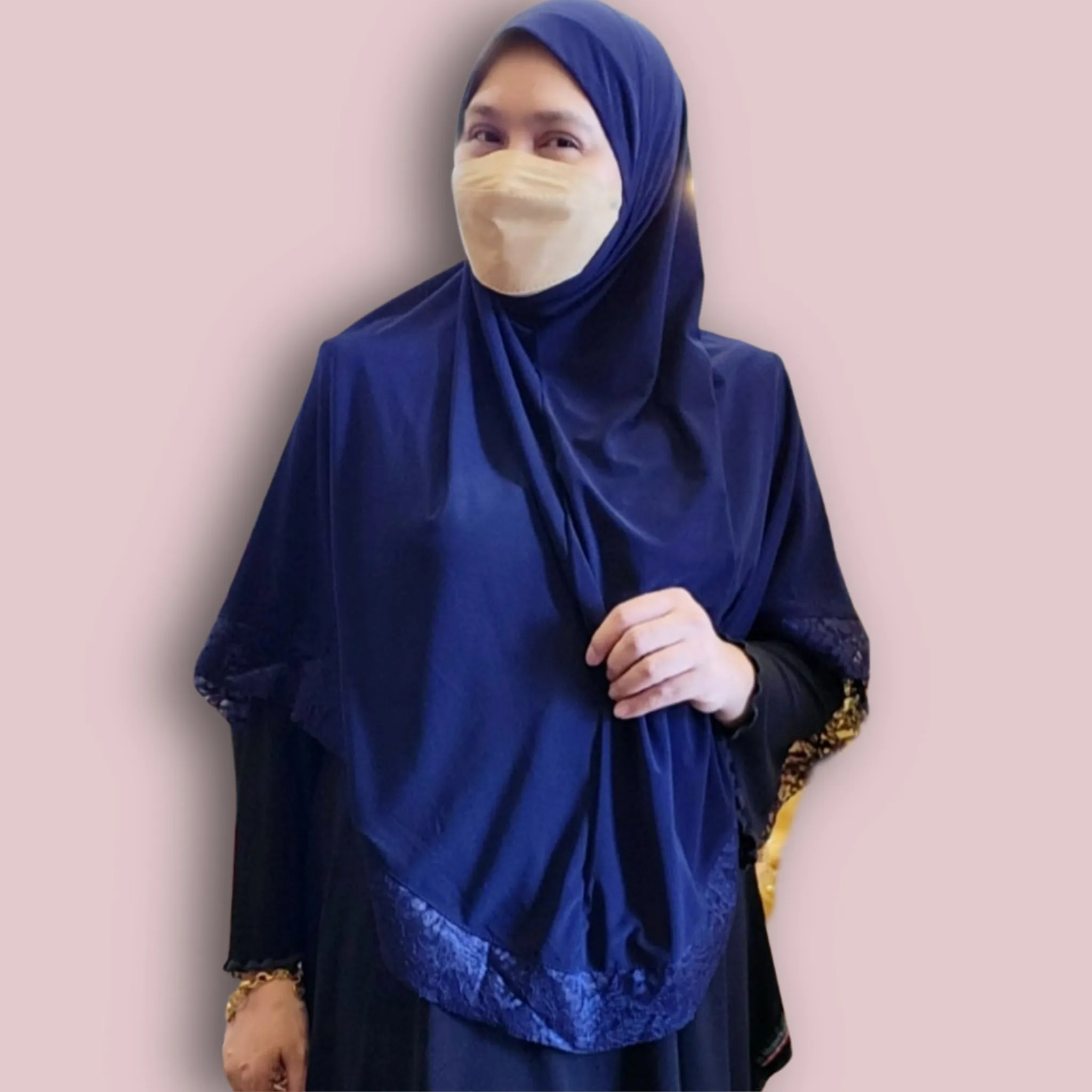 Tudung Lace Border