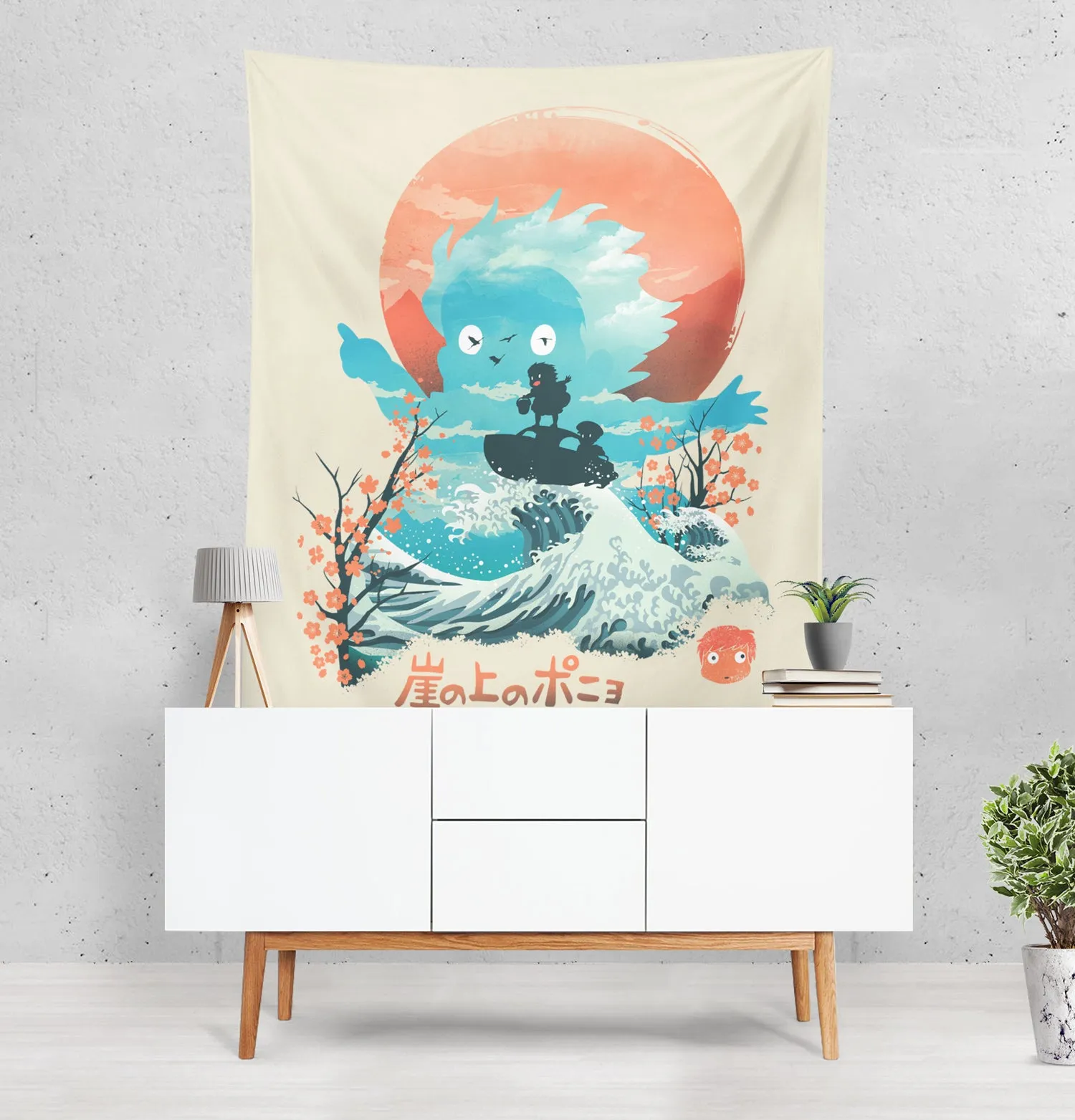 Ukiyo Goldfish Tapestry