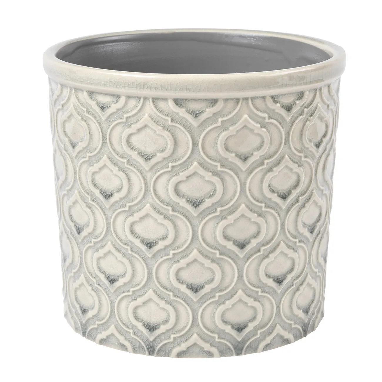 Venetian Grey Glazed Pot - Large