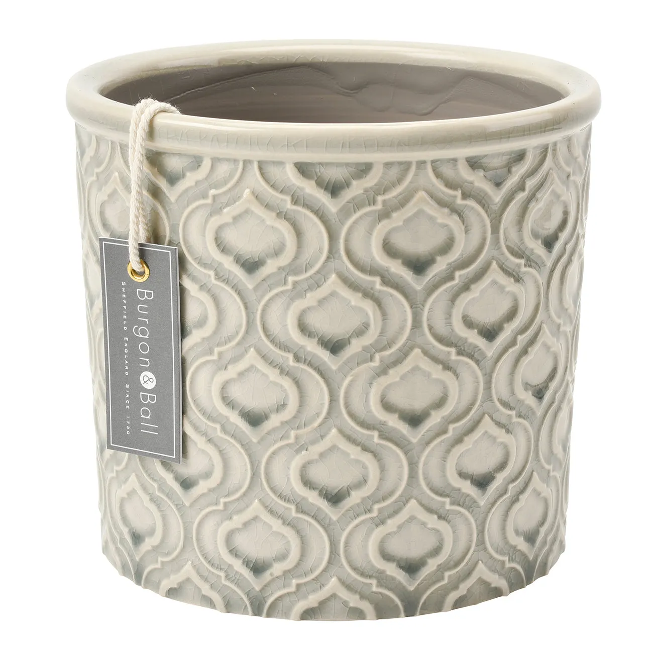 Venetian Grey Glazed Pot - Large