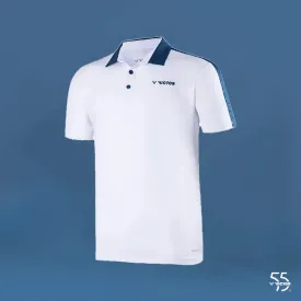 Victor 55th Anniversary Edition S-5502 A Polo Shirt (White)