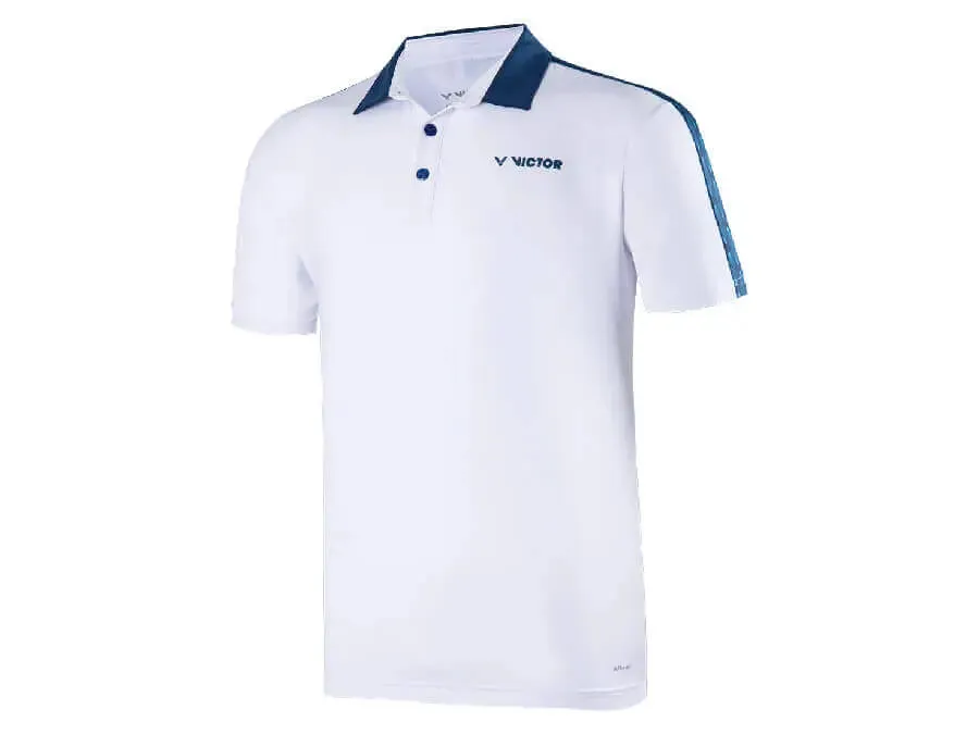 Victor 55th Anniversary Edition S-5502 A Polo Shirt (White)