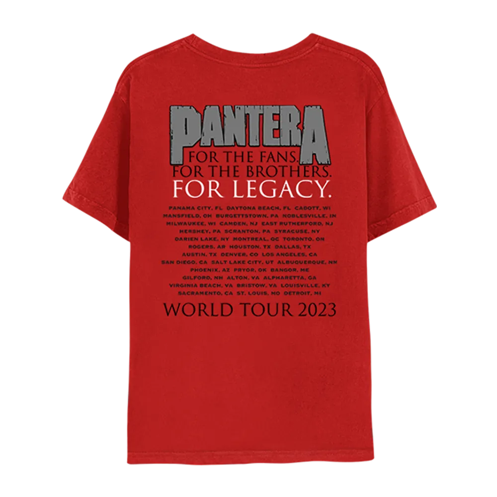 Vulgar World Tour 2023 Red T-Shirt