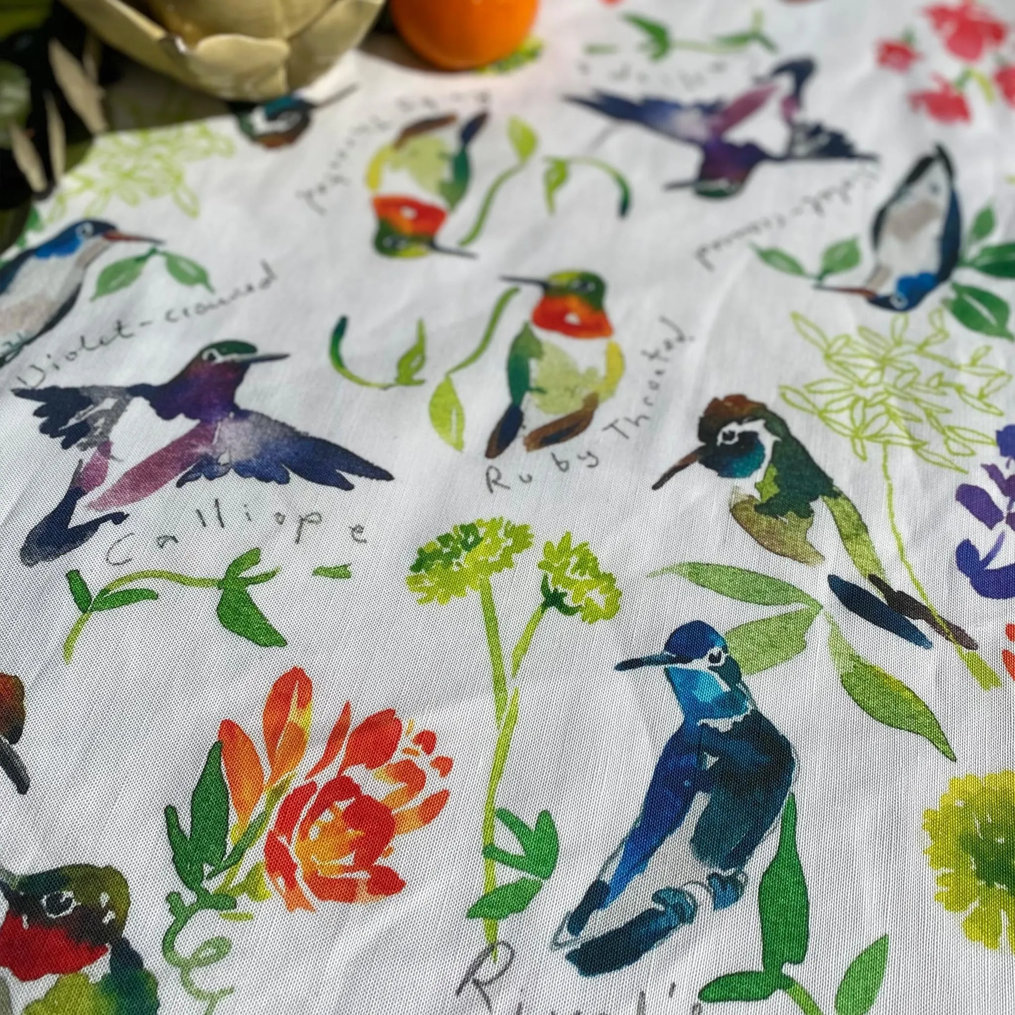 Watercolor Hummingbird T Towels