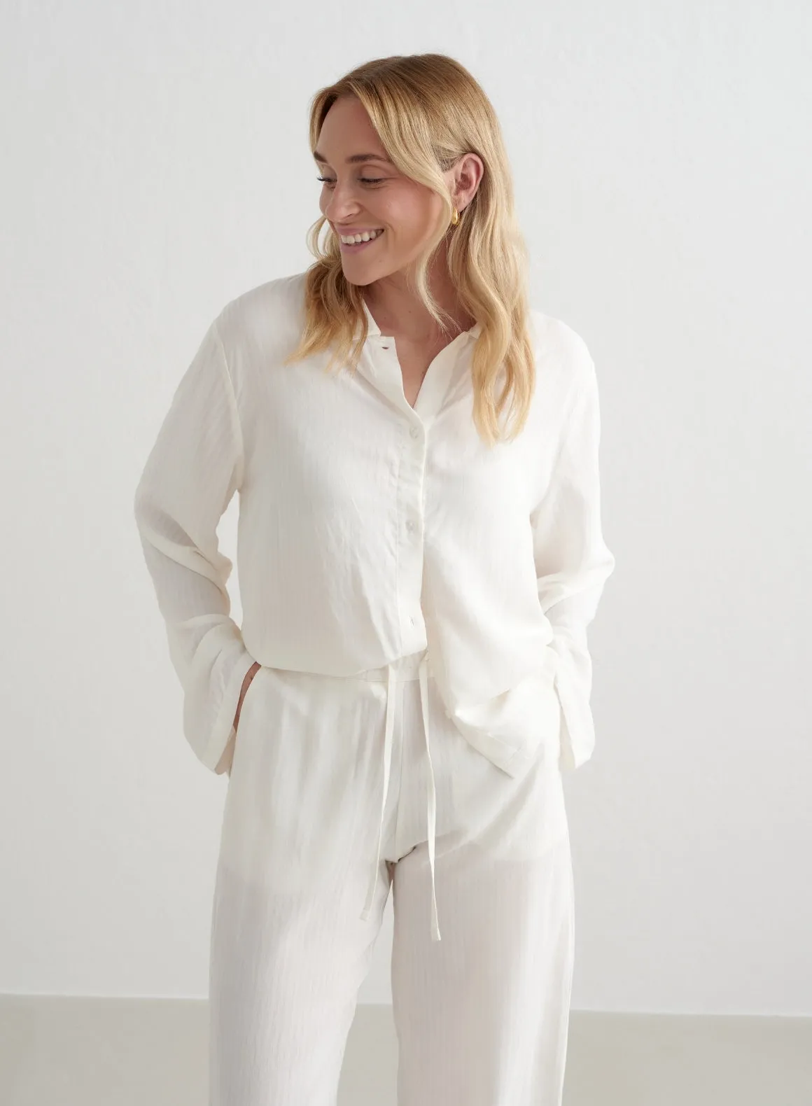 White Pyjama Shirt