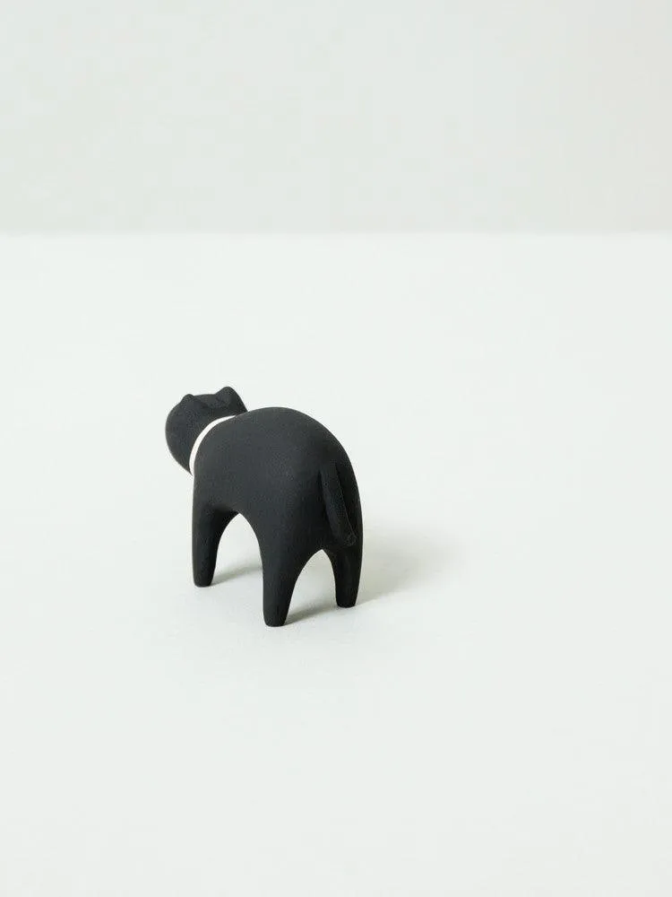 Wooden Animal - Black Cat