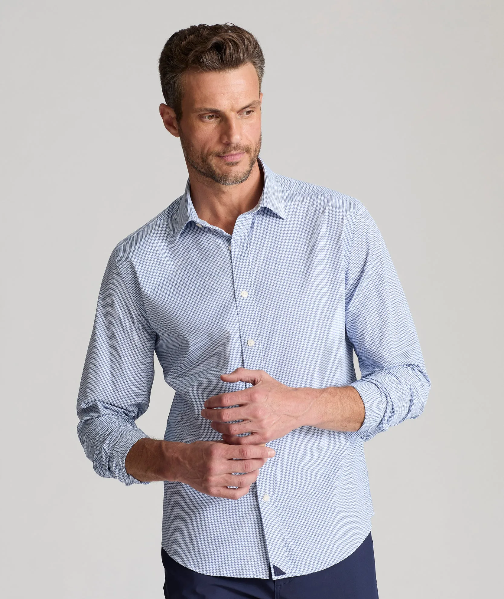 Wrinkle-Free Performance Bishop Shirt